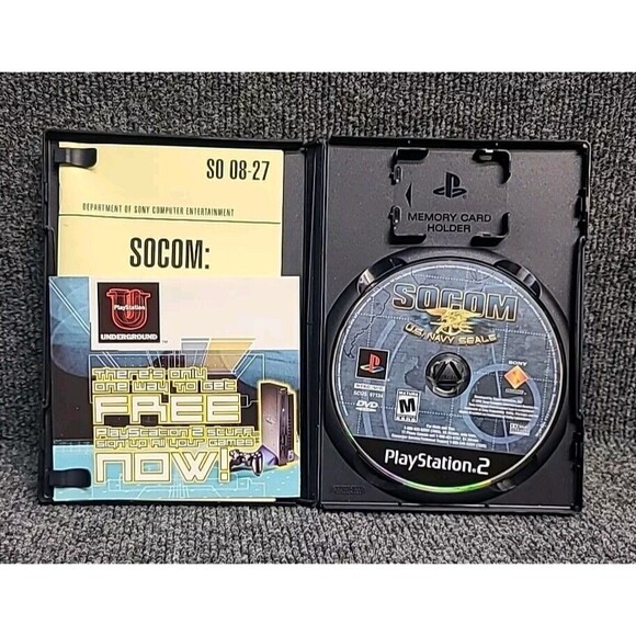 PS2 SOCOM U.S. Navy Seals PlayStation 2, 2002 Complete W/ Manual Tested - Picture 4 of 5